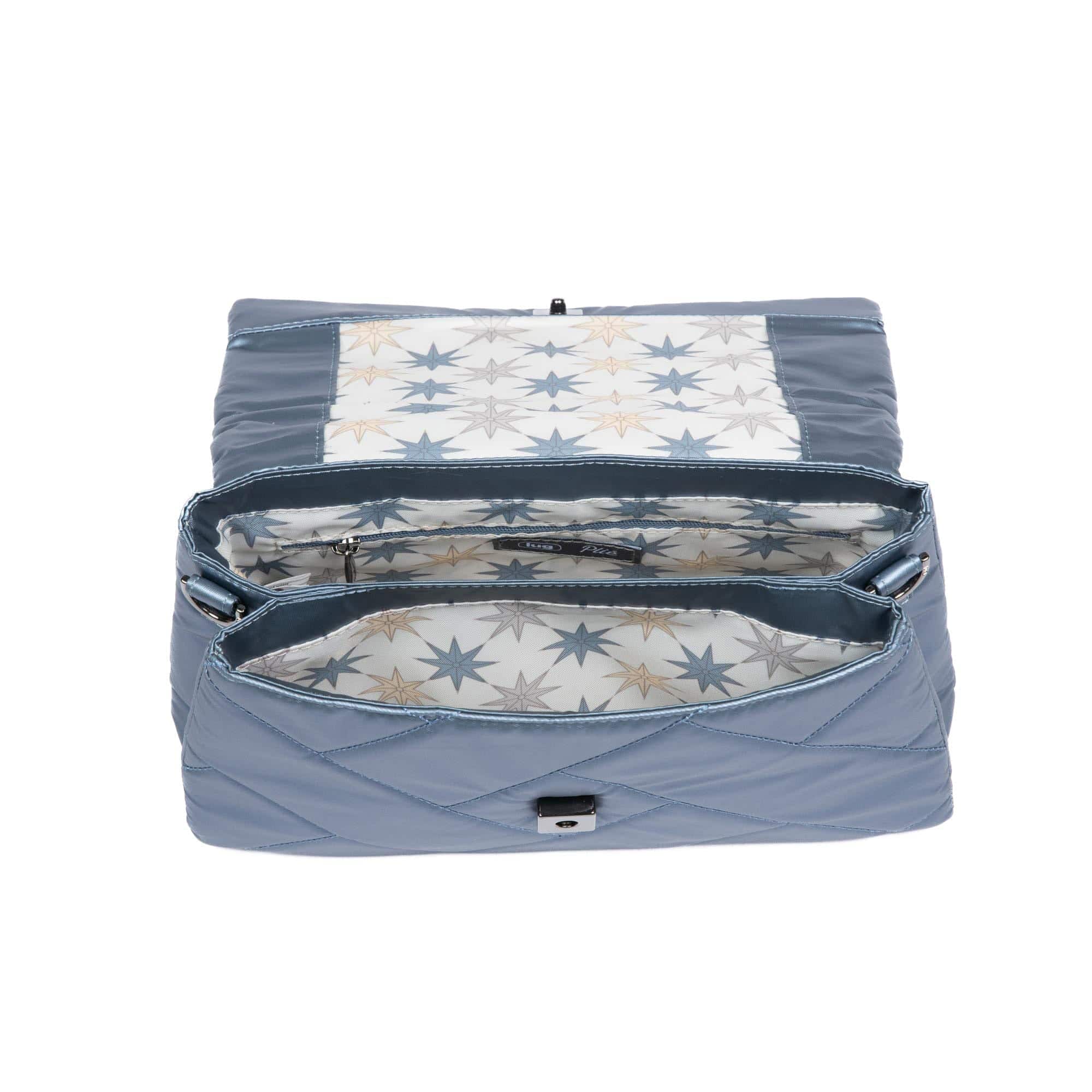 Plié 2 Crossbody Bag - METALLIC BLUE MOON - Plie2_MetallicBlueMoon_05